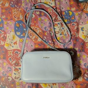 Furla baby blue crossbody bag